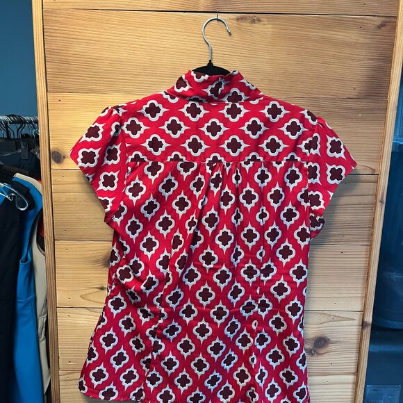 Banana Republic Dolman Sleeve Tie Front Blouse - L - Picture 2 of 5